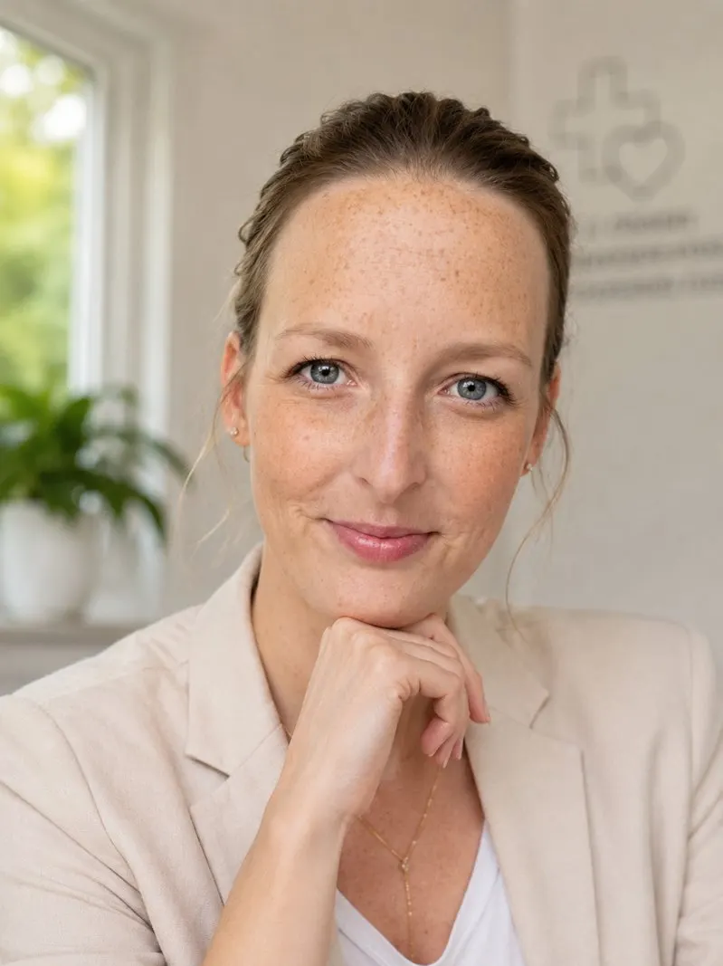 Porträt von Sarah Reimann (mit KI erzeugt)